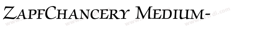 ZapfChancery Medium字体转换